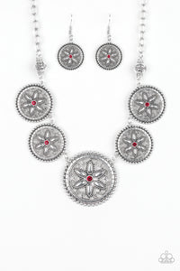 Written In The STAR LILIES Necklace__Red