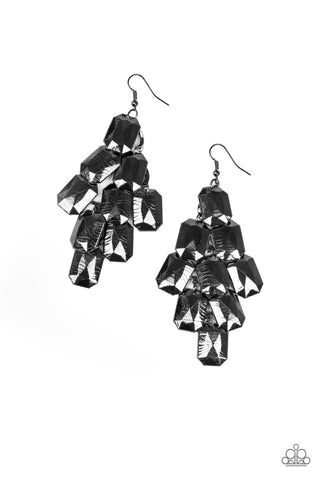 Contemporary Catwalk Earrings__Black