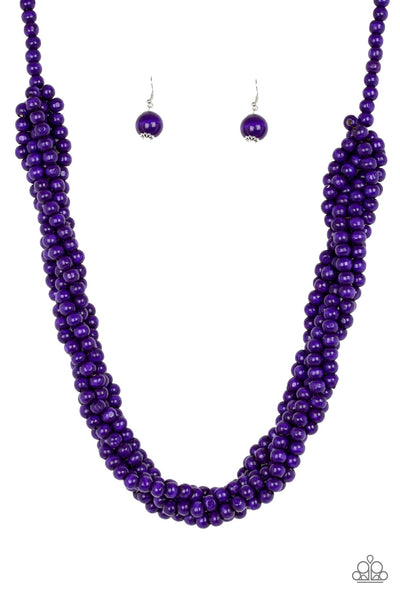 Tahiti Tropic Necklace__Purple