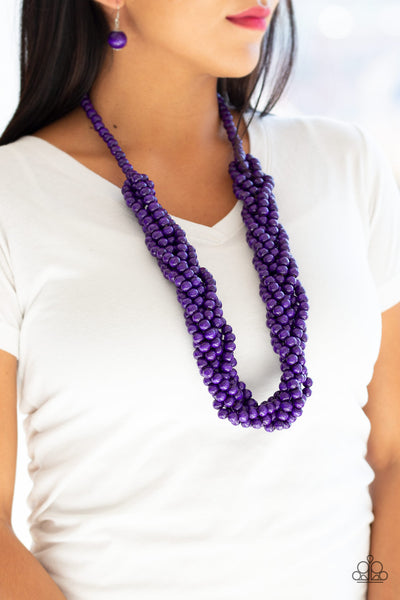 Tahiti Tropic Necklace__Purple