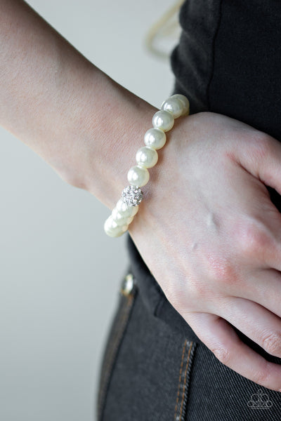 POSHing Your Luck Bracelet__White