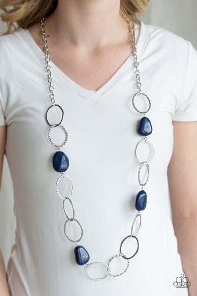 Modern Day Malibu Necklace__Blue