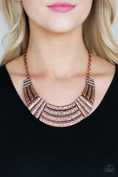 Ready To Pounce Necklace__Copper