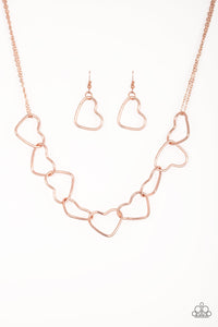 Unbreak My Heart Necklace__Rose Gold