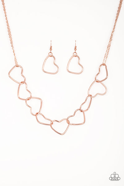 Unbreak My Heart Necklace__Rose Gold