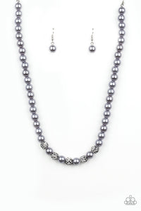 Posh Boss Necklace__Silver