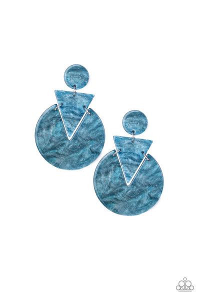 Head Under WATERCOLORS Earrings__Multi__Blue