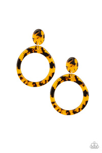 Fish Out Of Water Earrings__Yellow