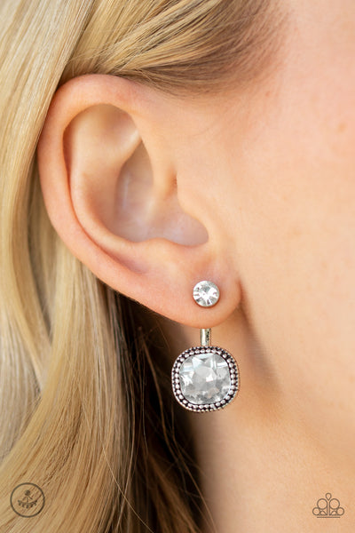 Celebrity Cache Earrings__White
