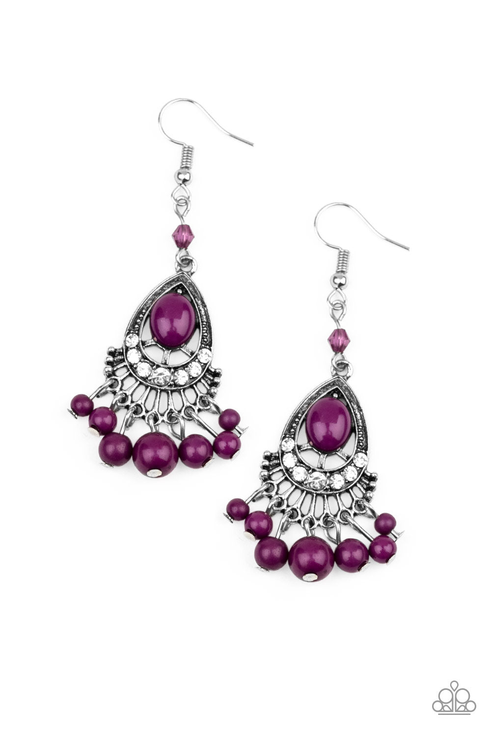 Floating On HEIR Earrings__Purple