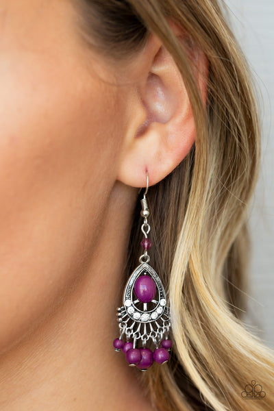 Floating On HEIR Earrings__Purple