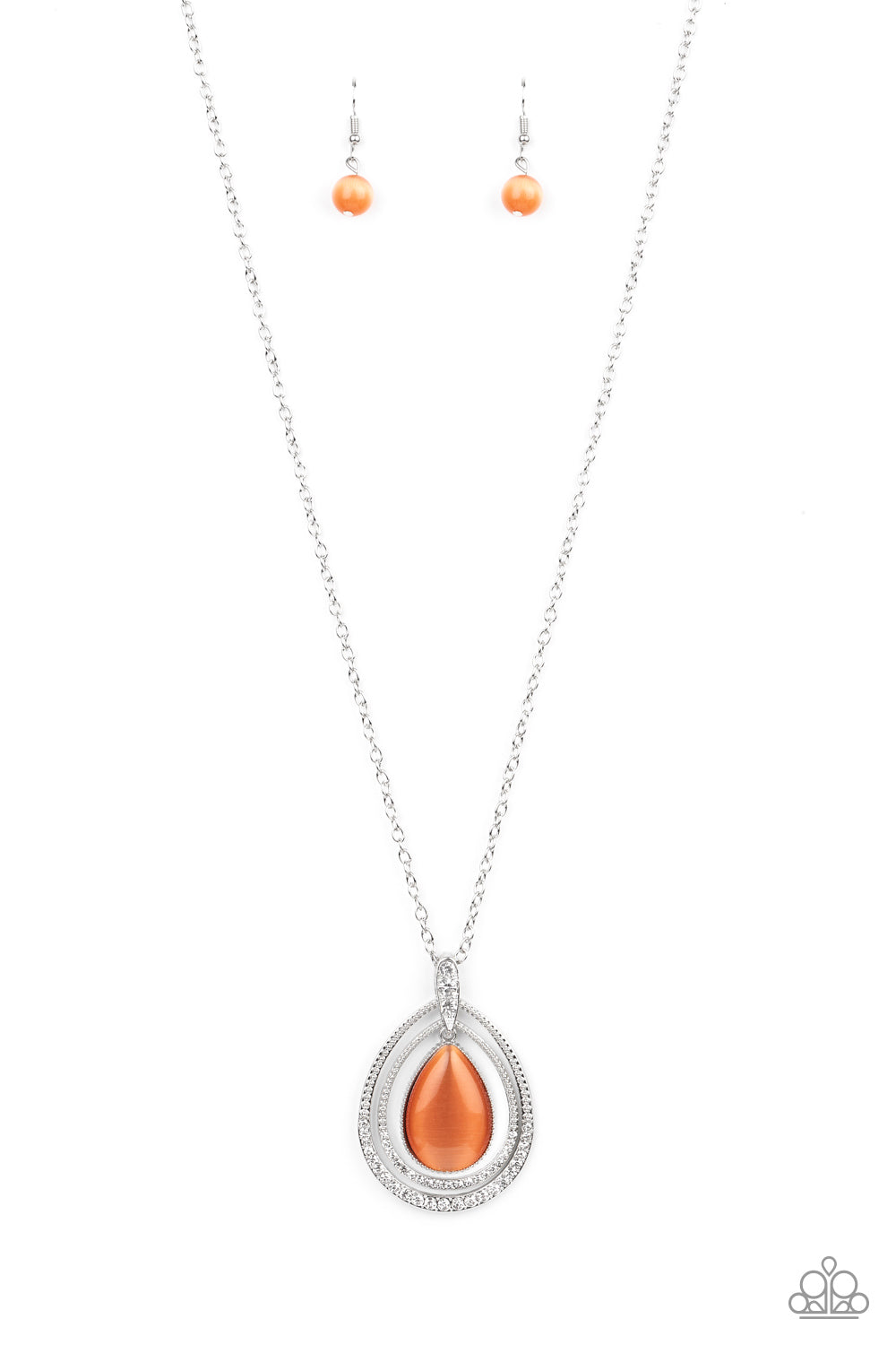 GLOW and Tell Necklace__Orange