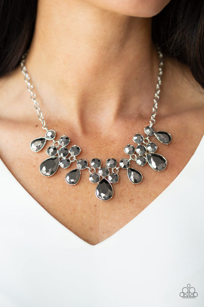 Debutante Drama Necklace__Silver