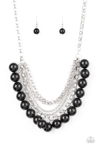 One-Way WALL STREET Necklace__Black