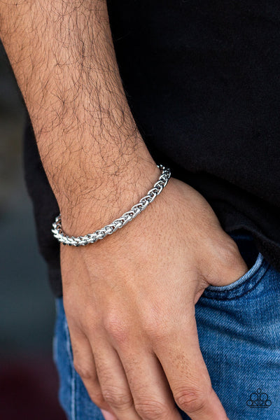 Knocked It Out Of The Park Bracelet__Silver