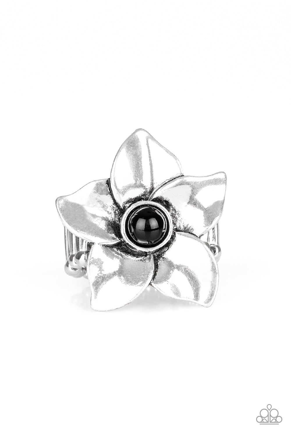 Ask For Flowers Ring__Black