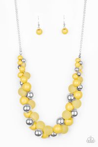 Bubbly Brilliance Necklace__Yellow