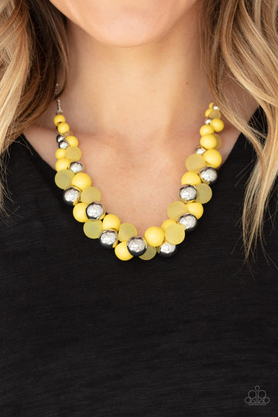 Bubbly Brilliance Necklace__Yellow