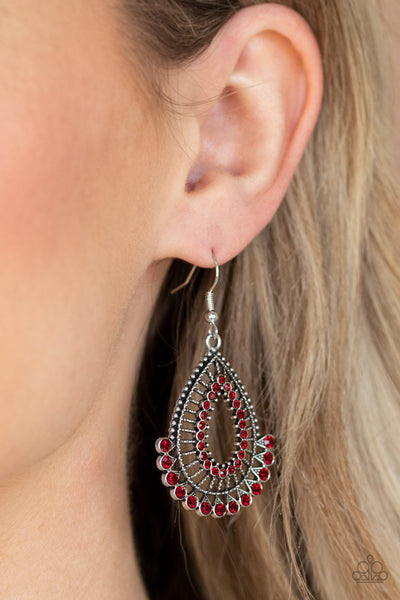 Castle Collection Earrings__Red