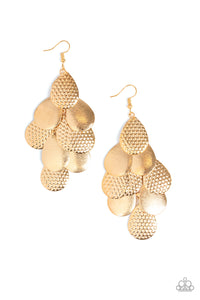 Chime Time Gold Earrings__Gold
