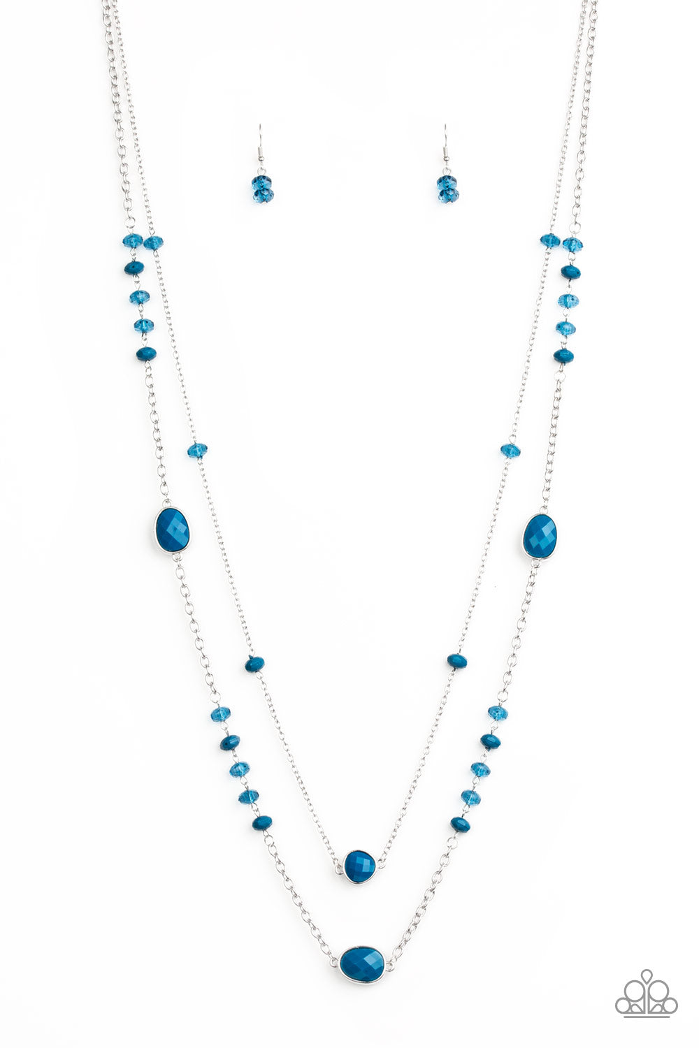 Dazzle the Crowd Necklace__Blue