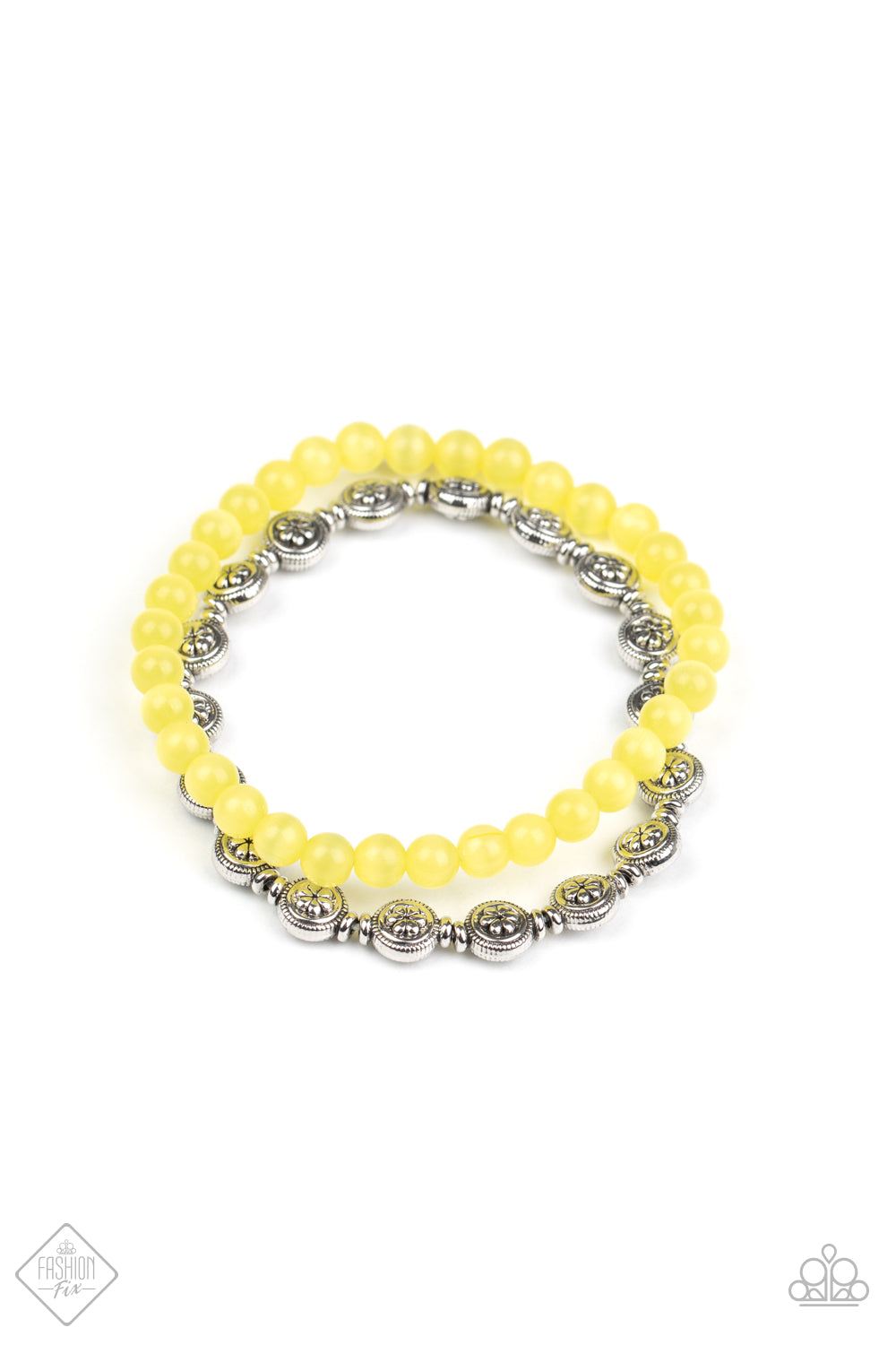 Dewy Dandelions Bracelet__Yellow