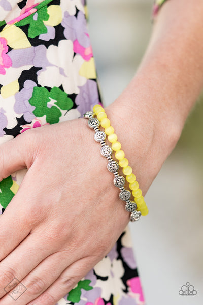 Dewy Dandelions Bracelet__Yellow