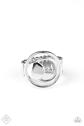 Edgy Eclipse Ring__Silver