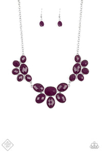Flair Affair Necklace__Purple