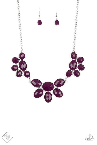 Flair Affair Necklace__Purple