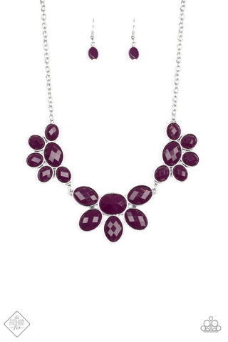 Flair Affair Necklace__Purple