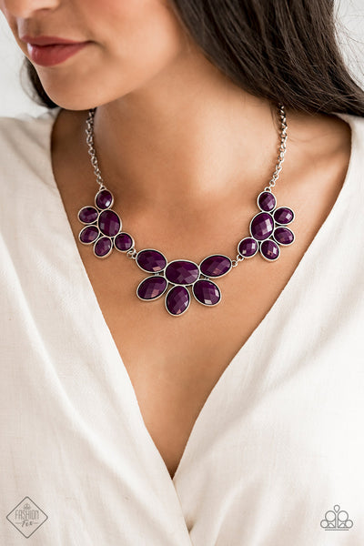 Flair Affair Necklace__Purple