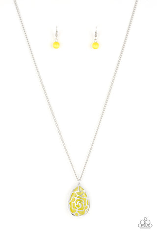 Gleaming Gardens Necklace__Yellow