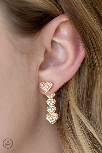 Heartthrob Twinkle Earrings__Rose Gold