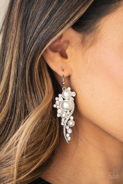 High-End Elegance Earrings__White