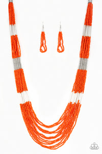 Let It BEAD Necklace__Orange