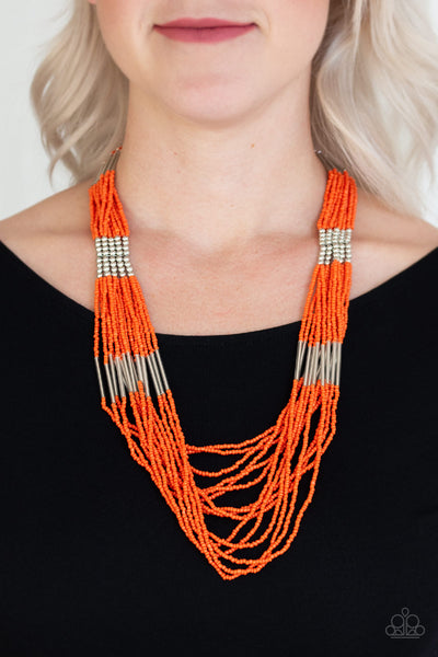 Let It BEAD Necklace__Orange