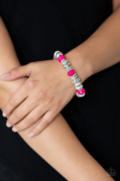 Live Life to the COLOR-fullest Bracelet__Pink
