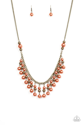 Location, Location, Location Necklace__Orange