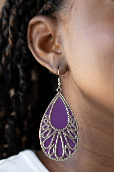 Loud And Proud Earrings__Purple