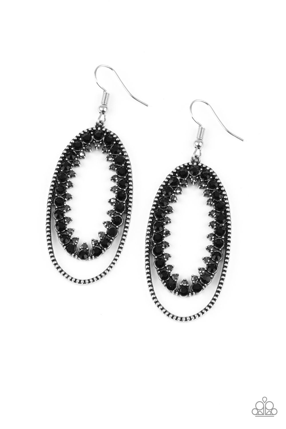 Marry Into Money Earrings__Black