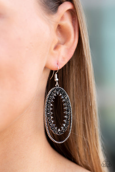 Marry Into Money Earrings__Black