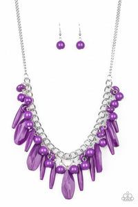 Miami Martinis Necklace__Purple