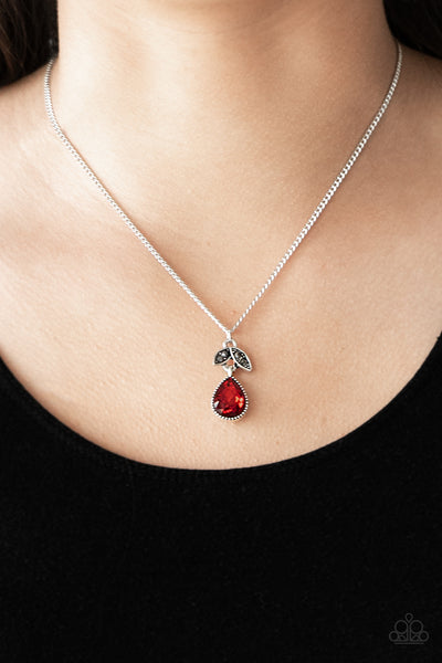 Nice to Meet You Necklace__Red