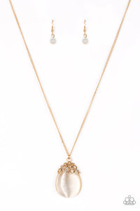 Nightcap And Gown Necklace__Gold