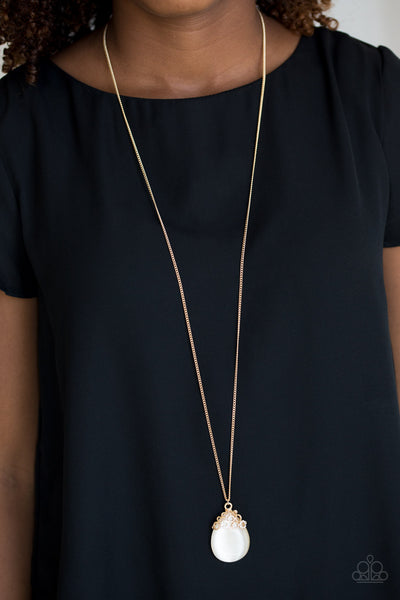 Nightcap And Gown Necklace__Gold