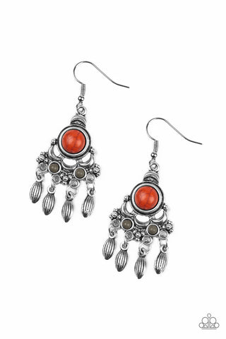 No Place Like HOMESTEAD Earrings__Multi__Orange