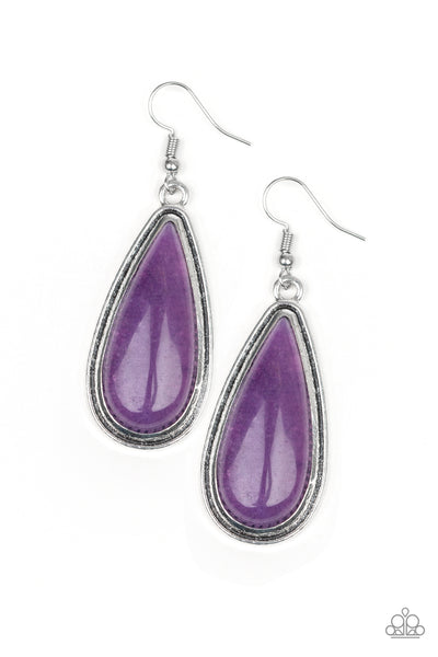 Oasis Sheen Earrings__Purple