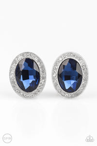 Only Fame In Town Earrings__Blue