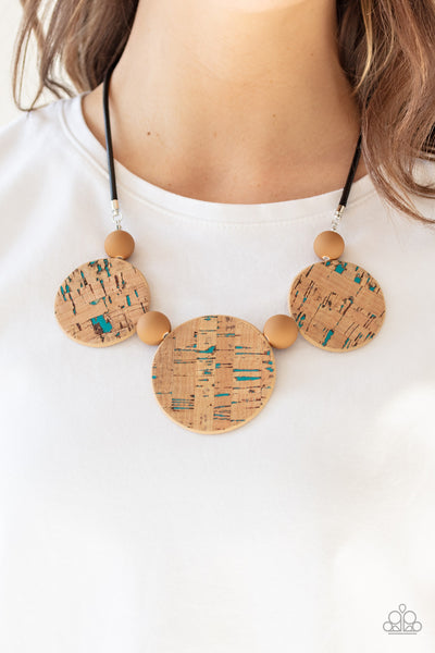 Pop The Cork Necklace__Blue